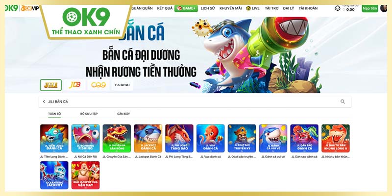 Bắn cá - Tựa game giải trí cuốn hút nhất tại Ok9