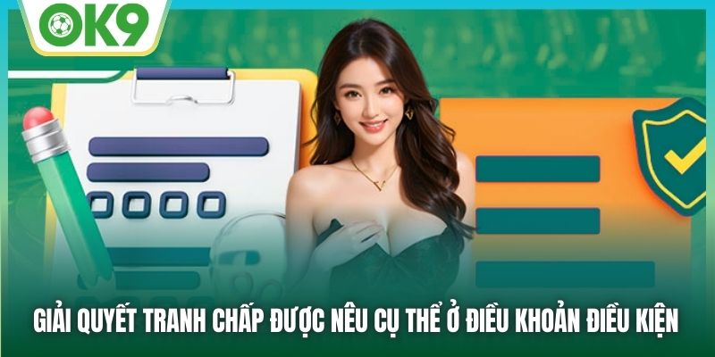 Giải quyết tranh chấp được nêu cụ thể ở Điều khoản Điều kiện